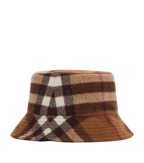 bucket hat mens burberry|burberry check wool bucket hat.